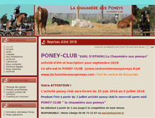 Tablet Screenshot of lachaumiereauxponeys.fr